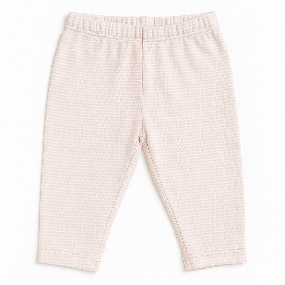 Pink and White Striped Baby Girl Bottoms